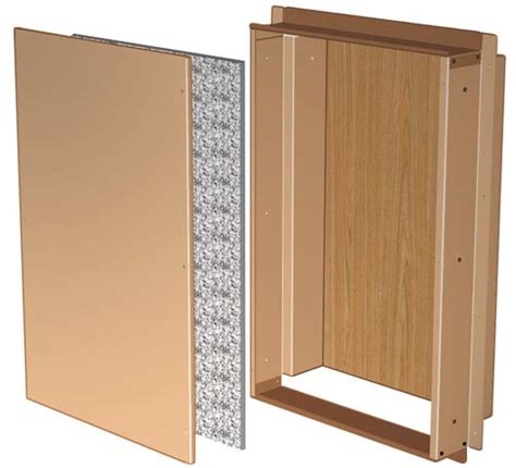 semi recessed exterior door box